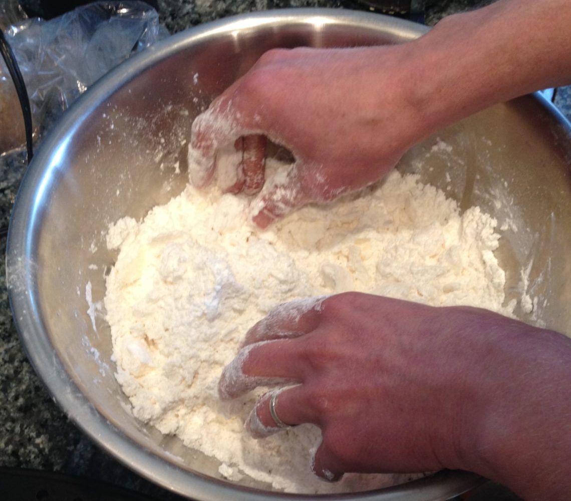 making pie